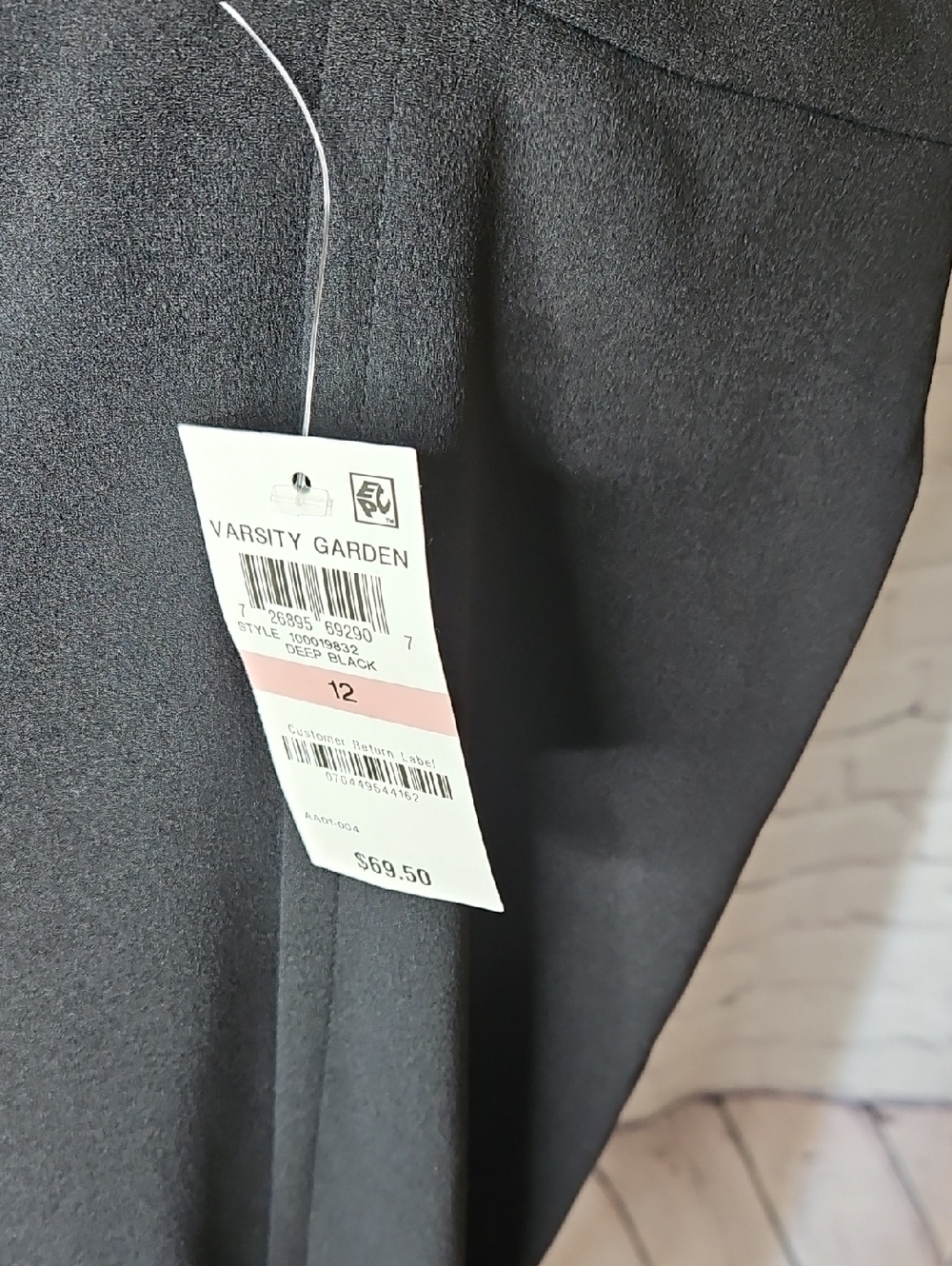 Bar III Split Leg Wide Leg Trousers in Black NWT Size 12 - Picture 5 of 8